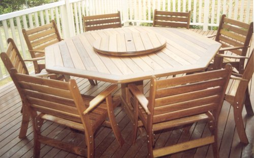 Octagon outdoor on sale dining table