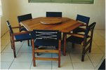 1.5m Hexagonal Table Miami Chairs