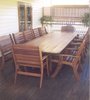 3.5m x 1m Table Laguna High Back Chairs